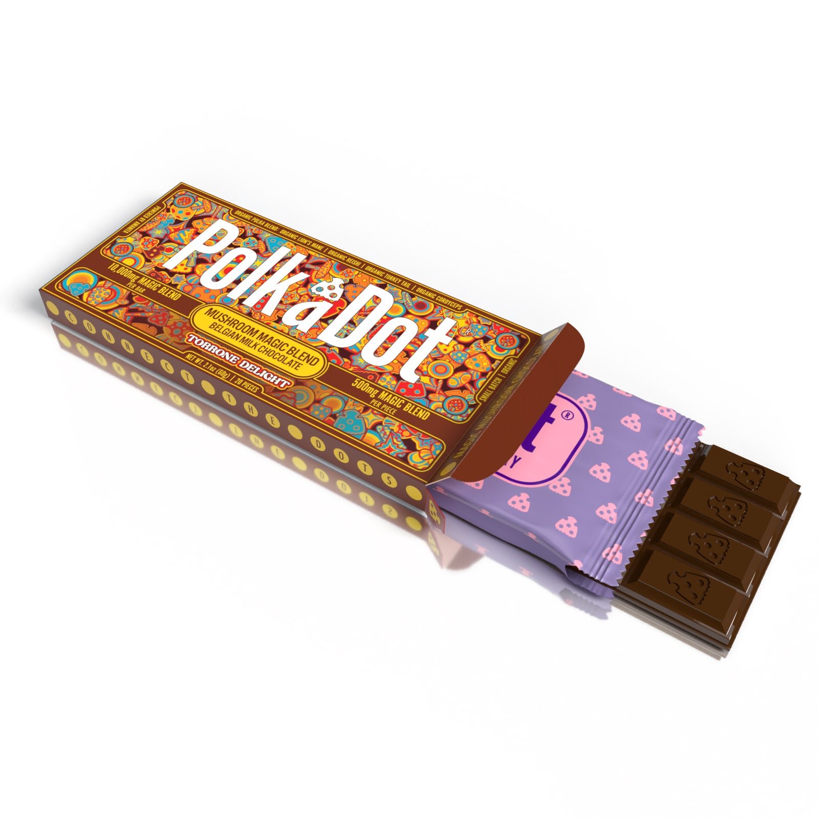 Torrone Delight Polkadot Chocolate bar Torrone Delight Polkadot Chocolate bar - Image 3