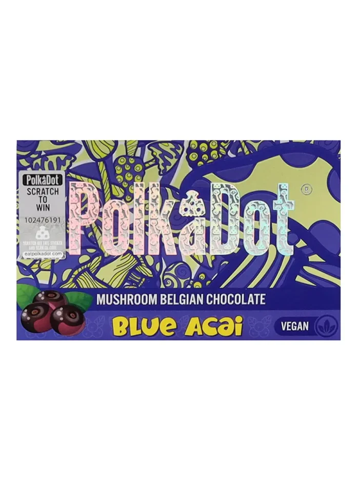 Blue-Acai-PolkaDot-Magic-Mushroom-Belgian-Chocolate.webp PolkaDot Blue Acai Chocolate Bar