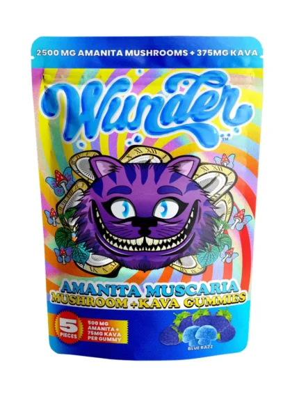 Blue-razz-WUNDER-AMANITA-MUSCARIA-MUSHROOM-GUMMIES-2500MG.webp Blue Razz Wunder Amanita Muscaria Mushroom + Kava Gummies 2500mg