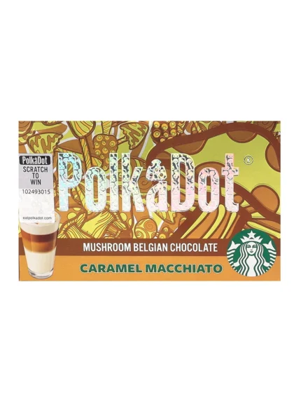 Caramel-Macchiato-PolkaDot-Magic-Mushroom-Belgian-Chocolate.webp Polkadot Caramel Macchiato Chocolate Bar