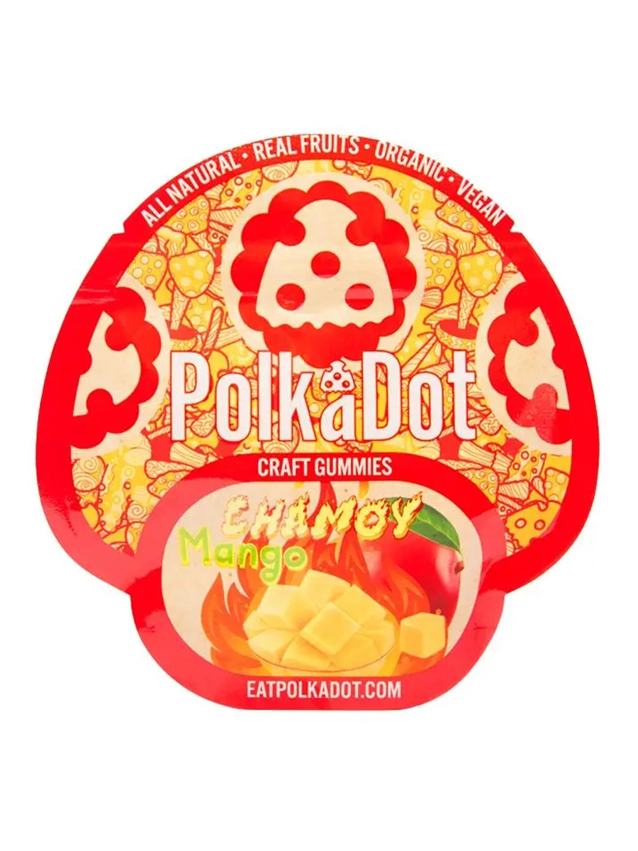 Chamoy Mango Polkadot Mushroom Gummies Chamoy Mango Polkadot Mushroom Gummies
