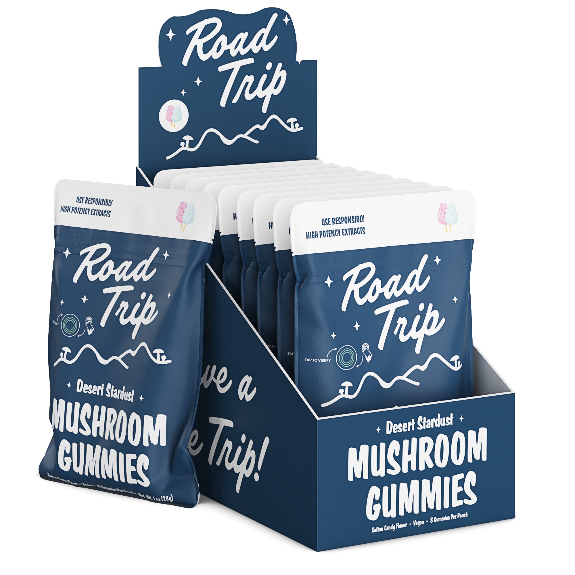 Desert Stardust Magic Mushroom Road Trip Gummies - Cotton Candy Desert Stardust Magic Mushroom Road Trip Gummies - Cotton Candy