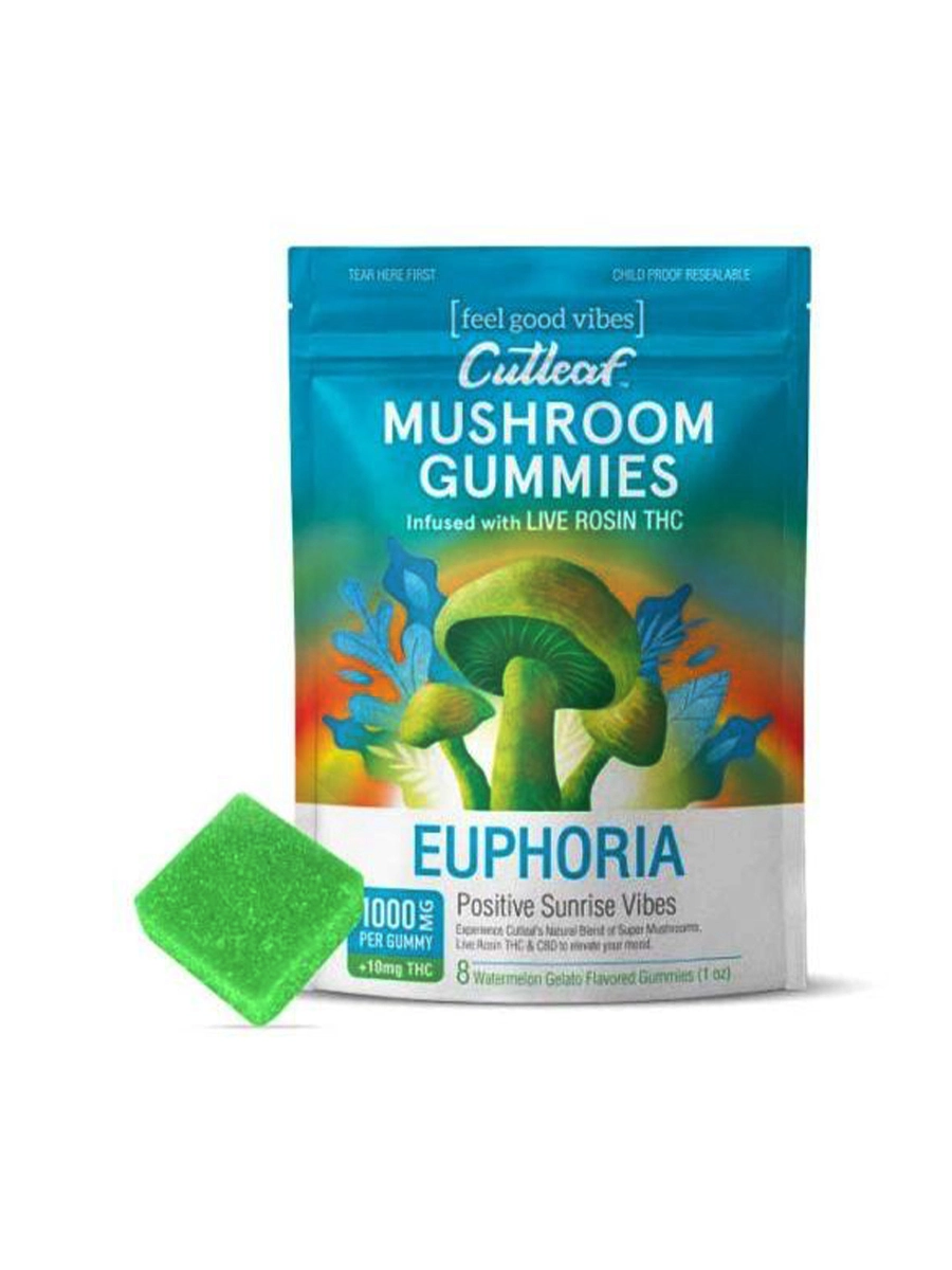 Sunrise Watermelon Gelato Cutleaf Euphoria Mushroom Gummies 1000mg Sunrise Watermelon Gelato Cutleaf Euphoria Mushroom Gummies 1000mg
