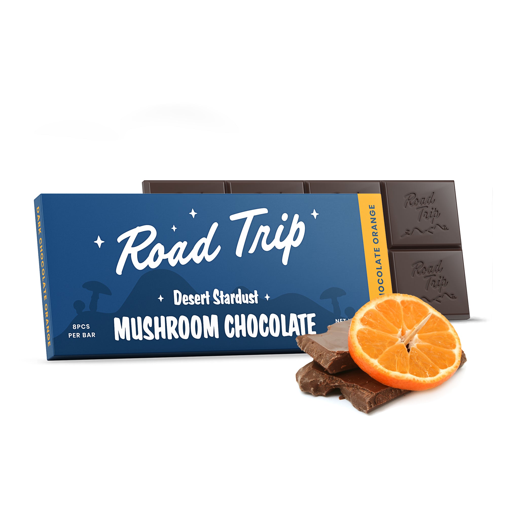 Desert Stardust Dark Mushroom Chocolate – Orange Desert Stardust Dark Mushroom Chocolate – Orange