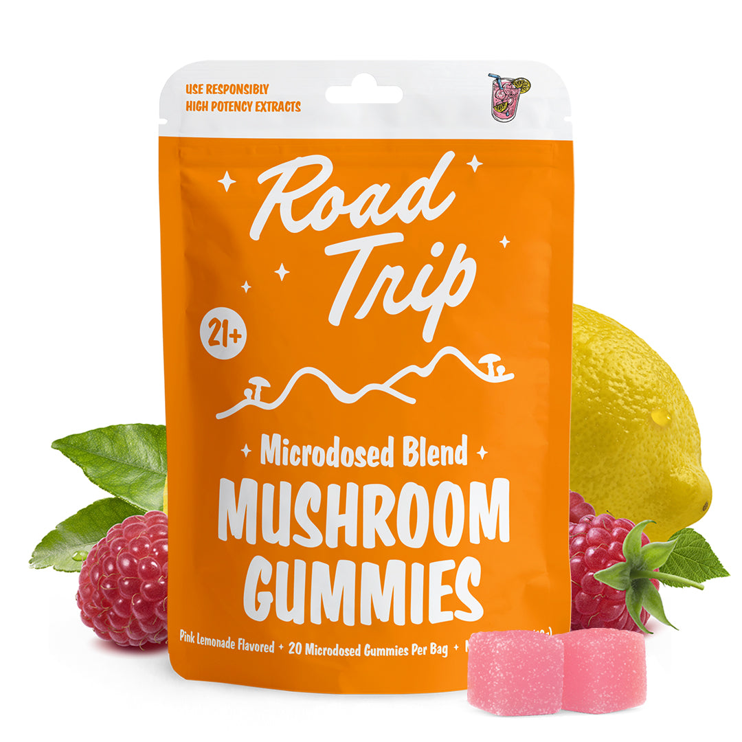 Microdosed Blend Road Trip Gummies - Pink Lemonade Microdosed Blend Road Trip Gummies - Pink Lemonade