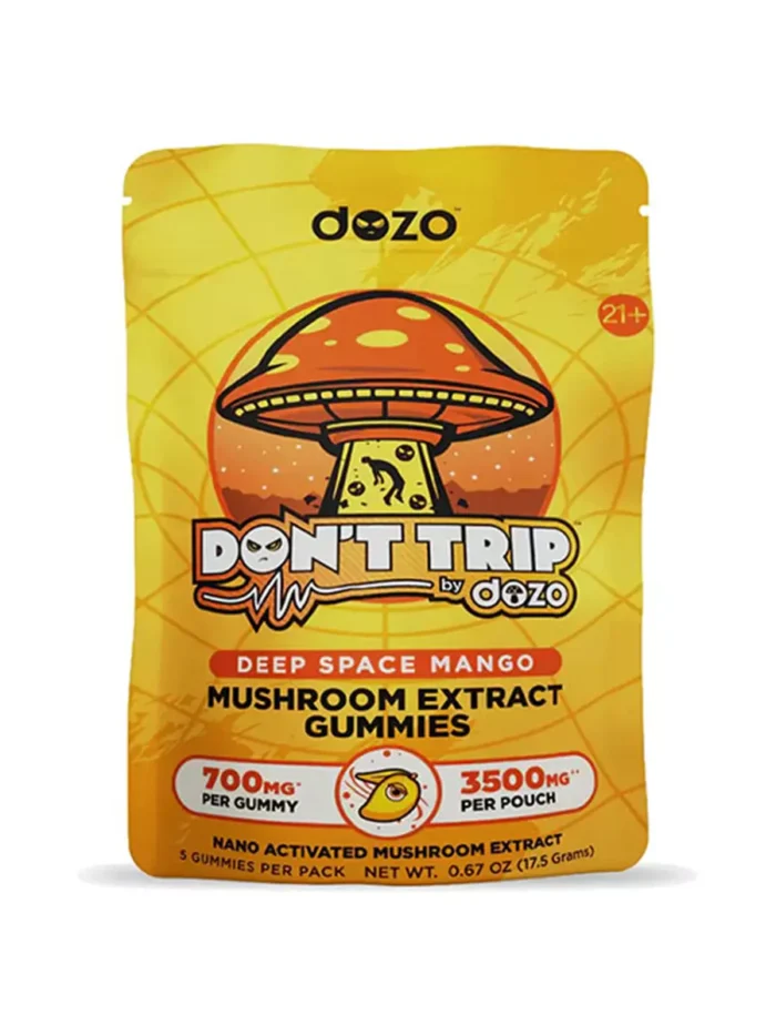 Deep Space Mango Dozo Don’t Trip Mushroom Gummies 3500MG