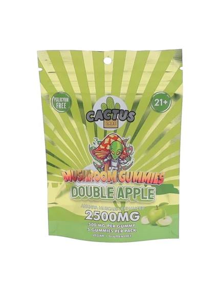 Double Apple Cactus Labs Amanita Muscara Mushroom Gummies 2500mg