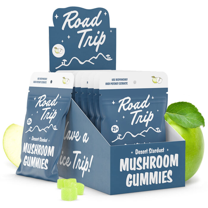 Desert Stardust Magic Mushroom Road Trip Gummies - Green Apple Desert Stardust Magic Mushroom Road Trip Gummies - Green Apple