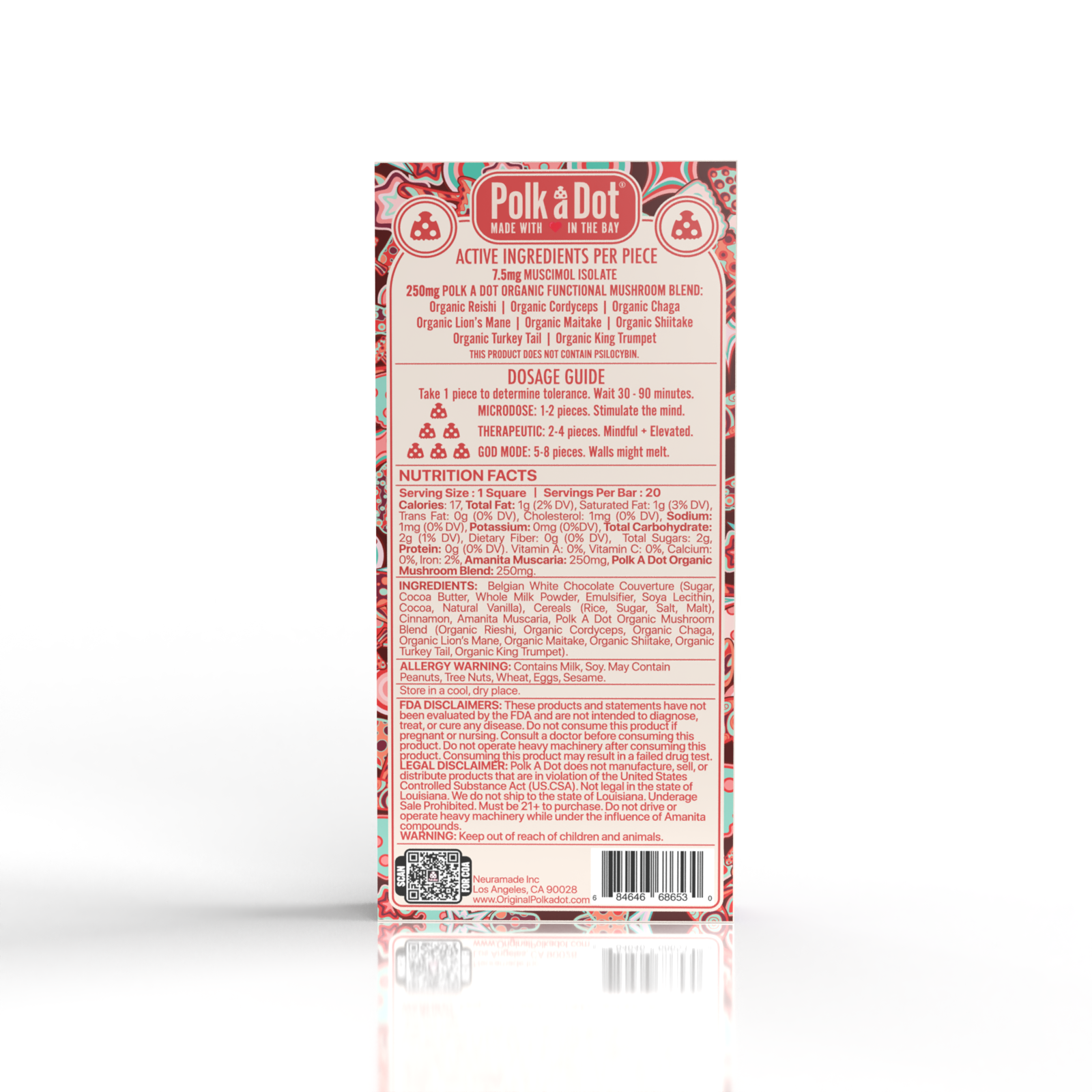 Horchata Polkadot Chocolate bar Horchata Polkadot Chocolate bar - Image 3