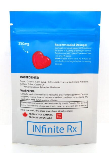 INfinite-Rx-Shroom-Infused-Heart-Gummies.jpg INfinite Rx Shroom Infused Heart Gummies Edibles 1000mg