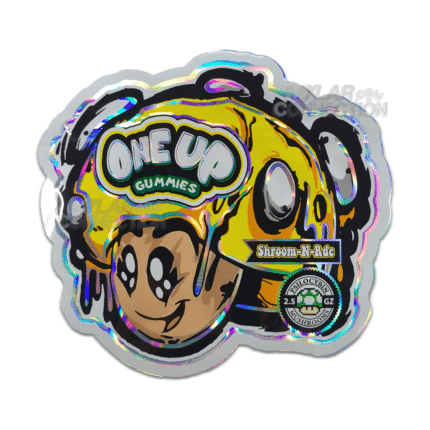 ONEUPPsilocybeDieCutYellowFrontFinal_1800x1800.png One Up Gummies Shroomnade 2.5g