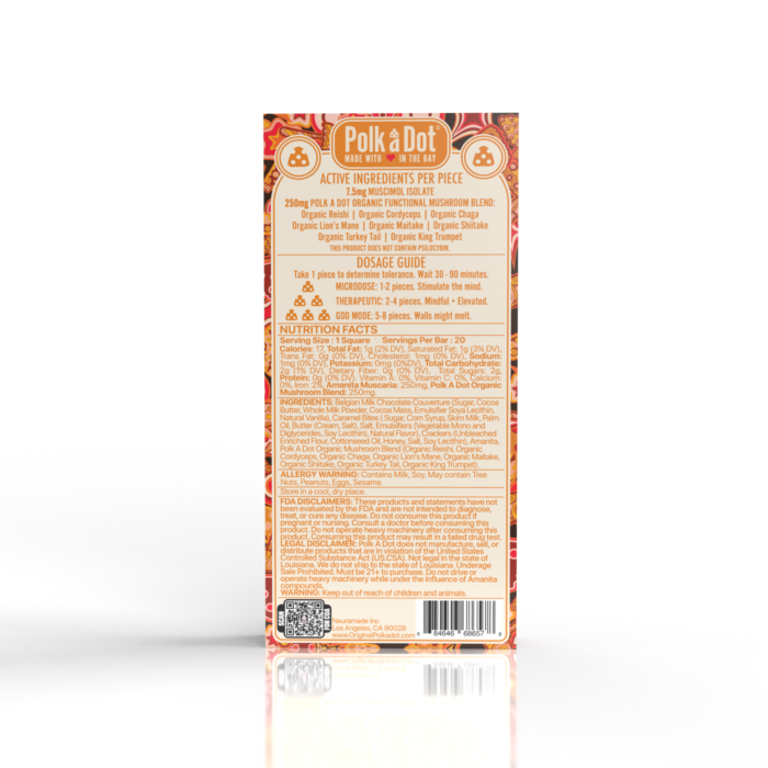 Ooey Gooey Polkadot Chocolate bar