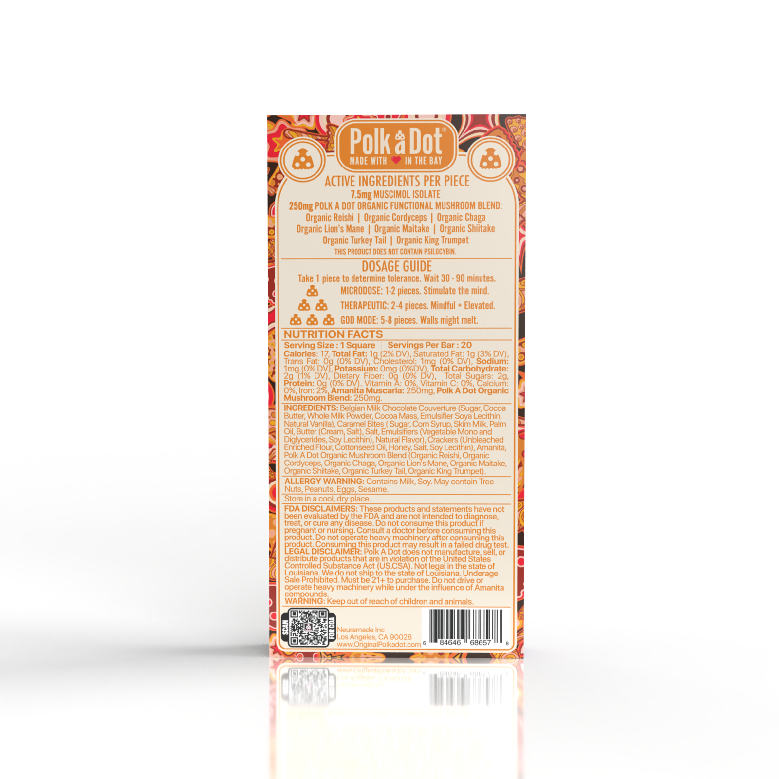 Ooey Gooey Polkadot Chocolate bar Ooey Gooey Polkadot Chocolate bar - Image 2