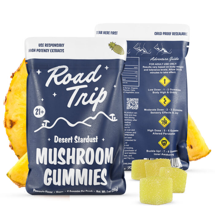 Pineapple8pk Desert Stardust Magic Mushroom Road Trip Gummies - Pineapple