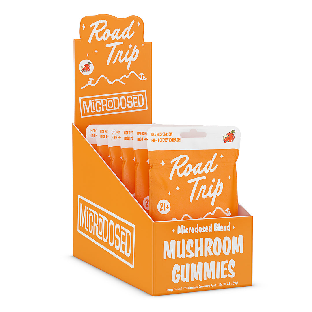 Microdosed Blend Road Trip Gummies - Orange Microdosed Blend Road Trip Gummies - Orange - Image 3