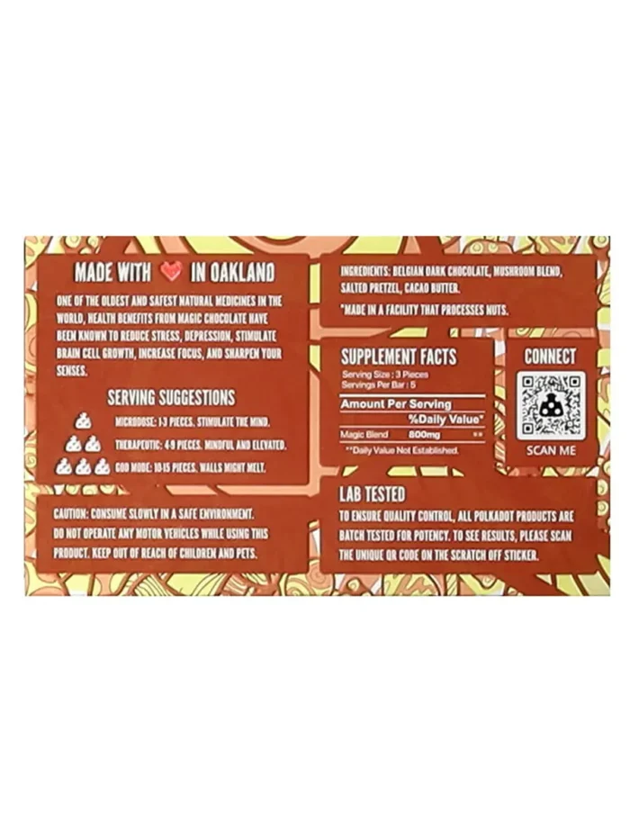 PolkaDot Salted Pretzel Chocolate Bar