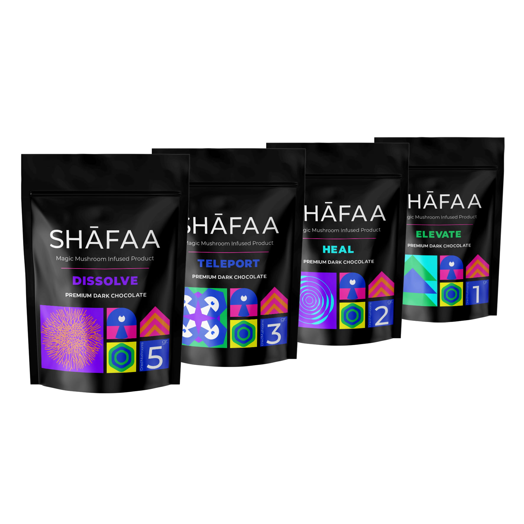 Shafaa Macrodosing Magic Mushroom Dark Chocolate Edibles Shafaa Macrodosing Magic Mushroom Dark Chocolate Edibles - Image 2