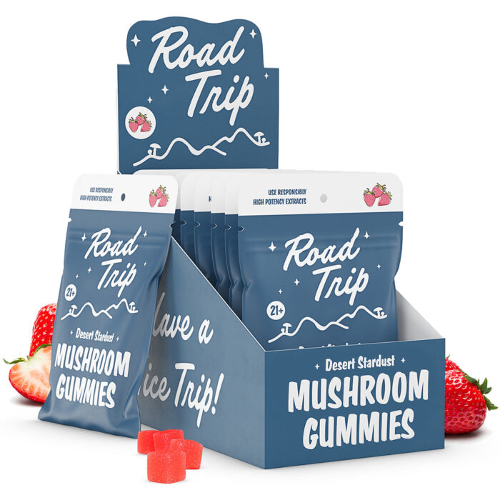 Desert Stardust Magic Mushroom Road Trip Gummies - Strawberry