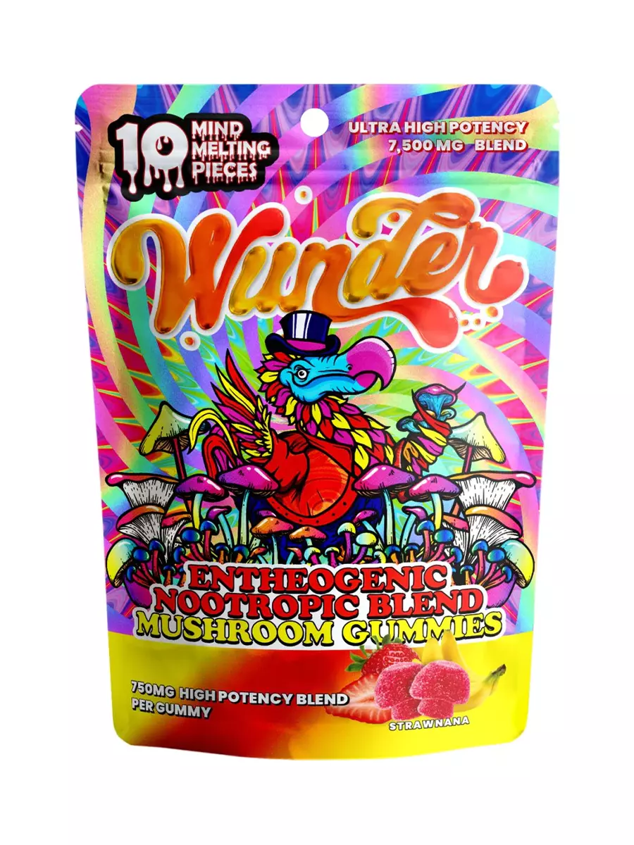 Strawnana Wunder Entheogenic Nootropic Blend Amanita Mushroom Gummies 7500mg Strawnana Wunder Entheogenic Nootropic Blend Amanita Mushroom Gummies 7500mg