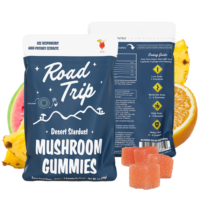 SunsetPunch8pk Desert Stardust Magic Mushroom Road Trip Gummies - Sunset Punch