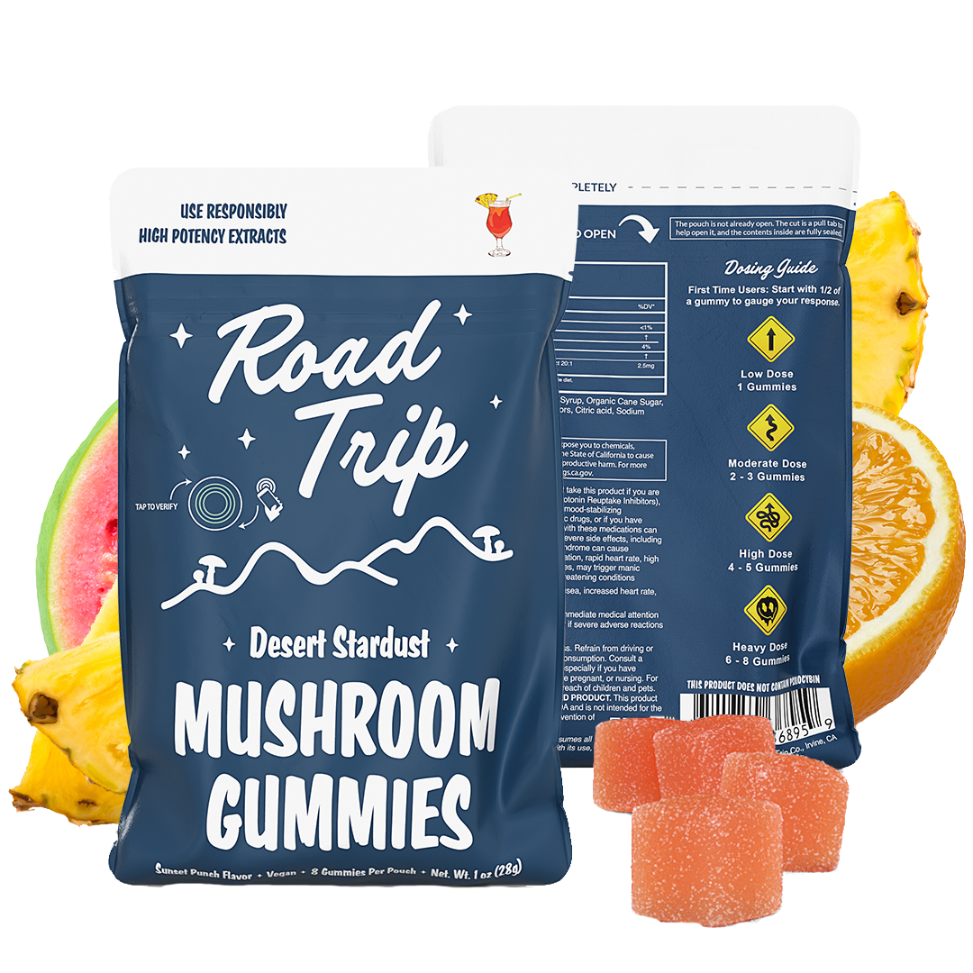 Desert Stardust Magic Mushroom Road Trip Gummies - Sunset Punch Desert Stardust Magic Mushroom Road Trip Gummies - Sunset Punch