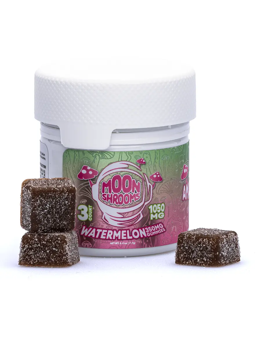 Watermelon Galaxy Treats Amanita Moon Shrooms Gummies 1050mg Watermelon Galaxy Treats Amanita Moon Shrooms Gummies 1050mg