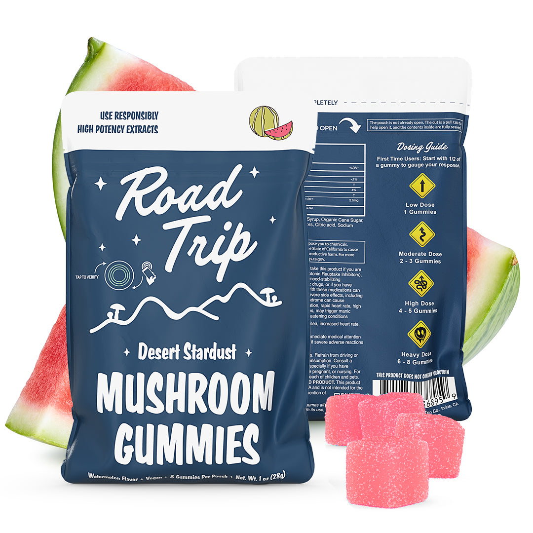 Desert Stardust Magic Mushroom Road Trip Gummies - Watermelon Desert Stardust Magic Mushroom Road Trip Gummies - Watermelon