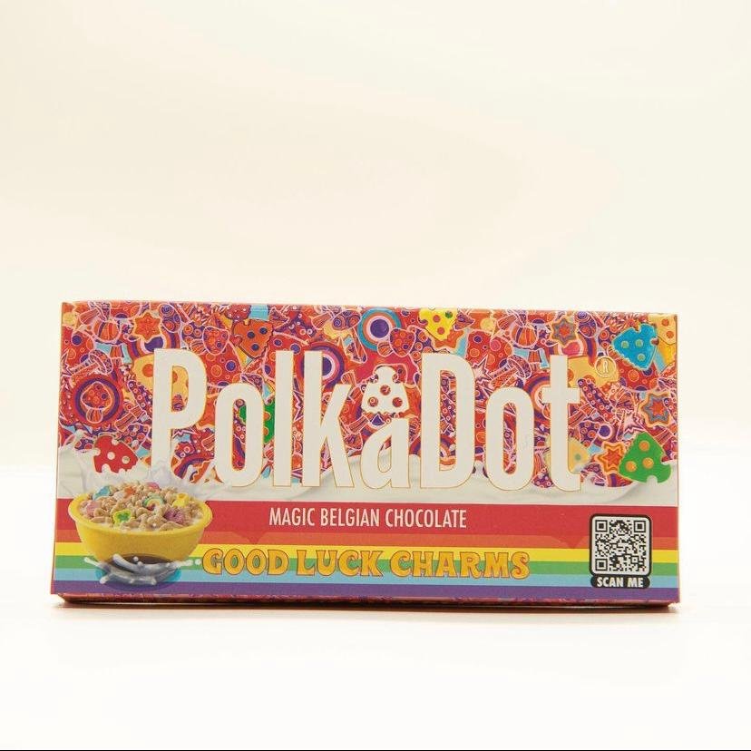 Polkadot Good Luck Charms Chocolate Bar Polkadot Good Luck Charms Chocolate Bar