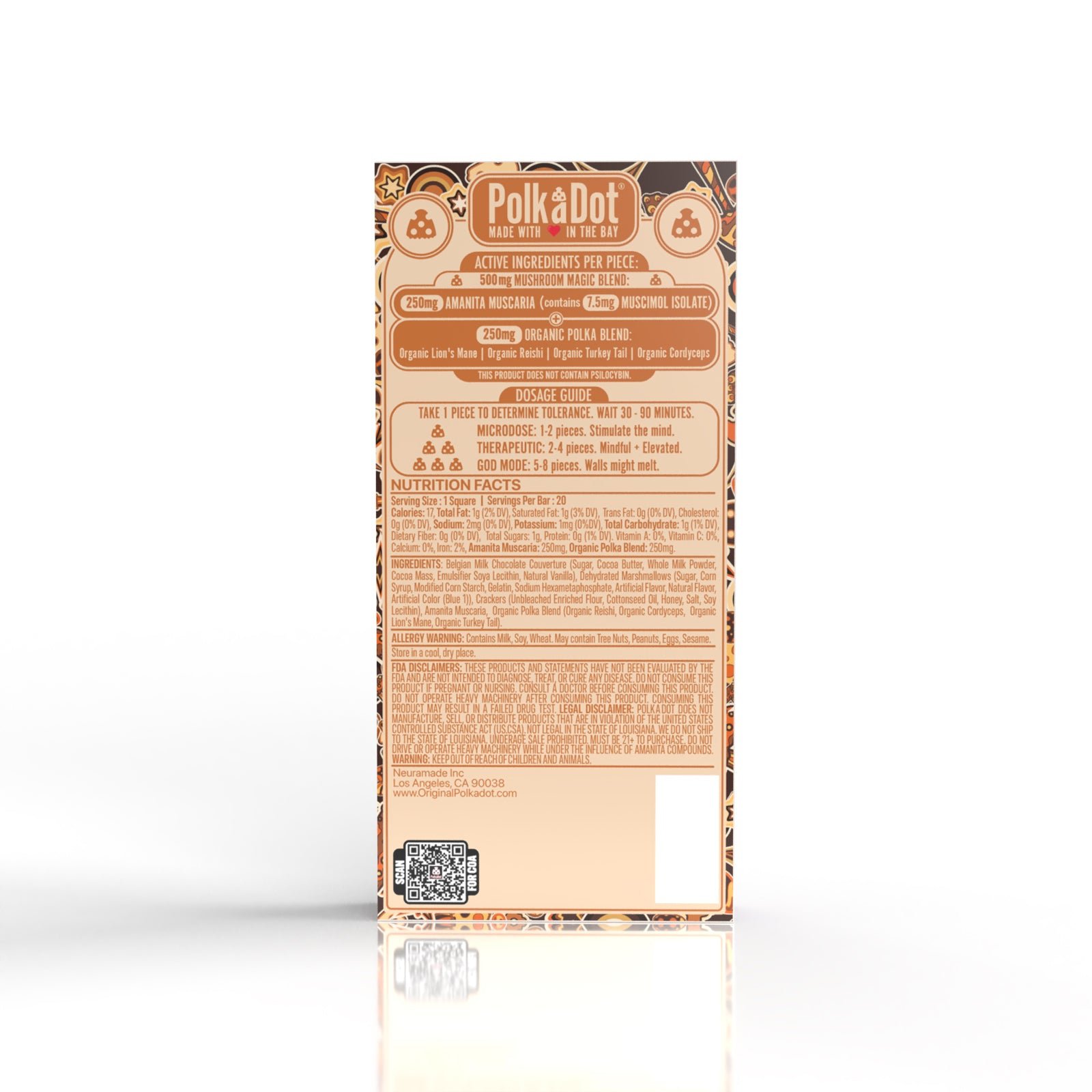 Smore's Fun Polkadot Chocolate bar Smore's Fun Polkadot Chocolate bar - Image 3