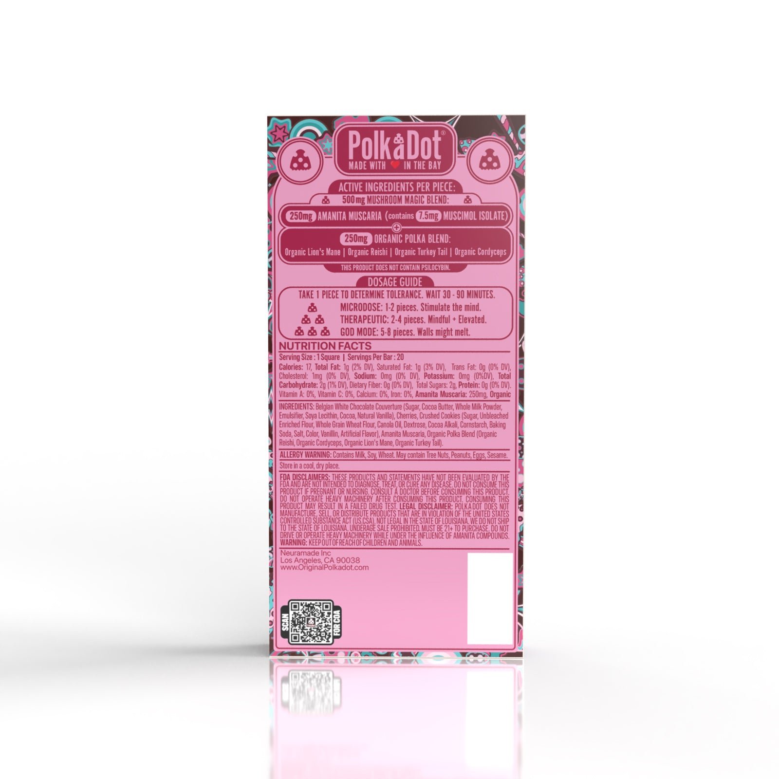 Chocolate Cherry Cordial Polkadot Chocolate bar Chocolate Cherry Cordial Polkadot Chocolate bar - Image 2