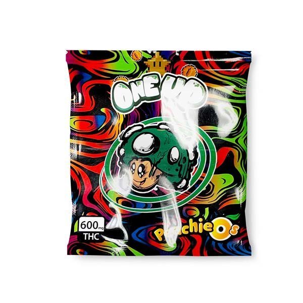 one-up-peachie-os.jpg One Up Gummies Peachie O’s 600mg THC