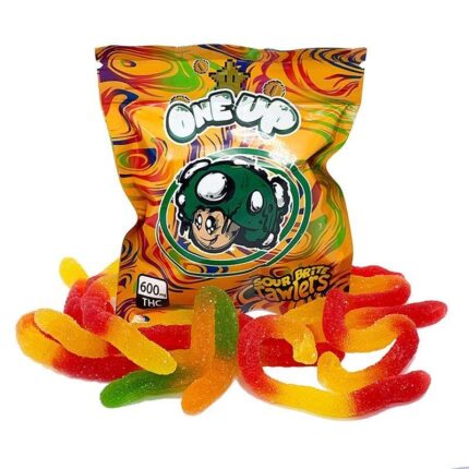 oneupsourbritecrawlers.jpg One Up Gummies Sour Brite Crawlers