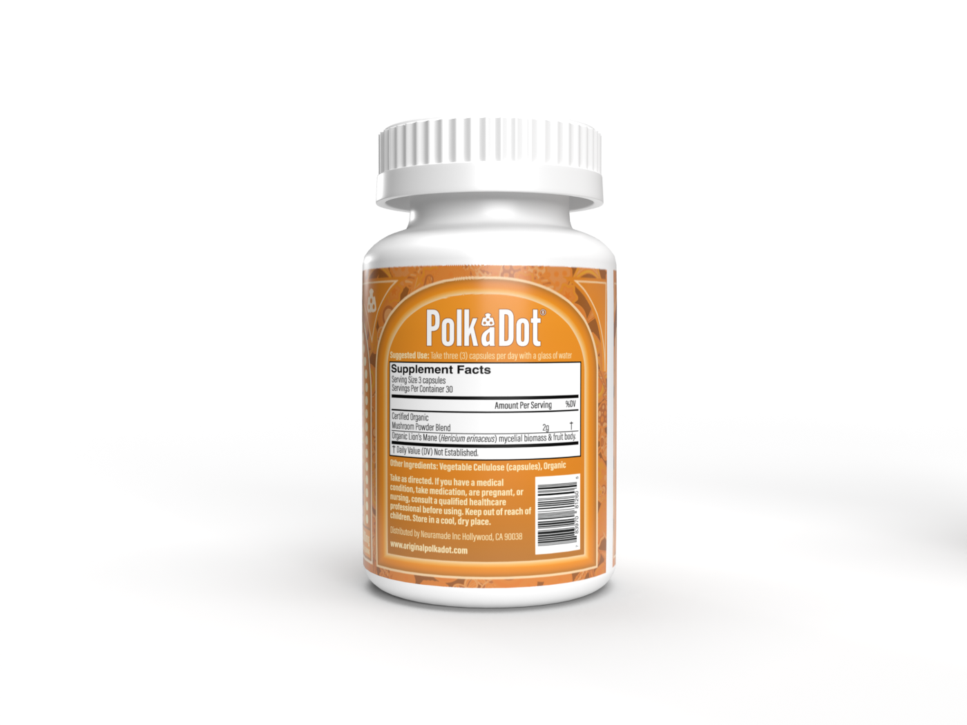 Polkadot Lion's Mane Capsules (90 Count) Polkadot Lion's Mane Capsules (90 Count) - Image 2