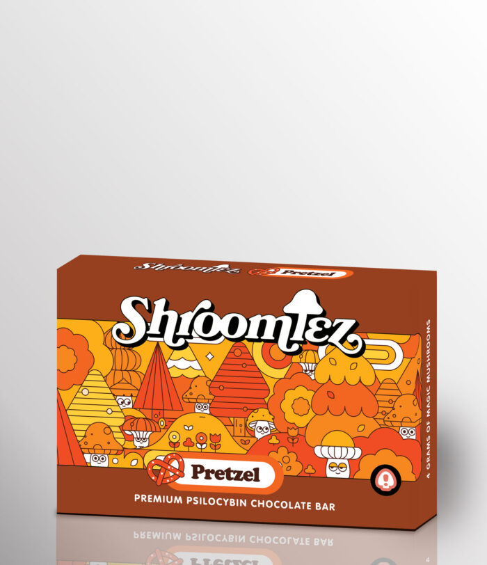 Shroomiez Pretzel Mushroom Chocolate Bar - 4g Psilocybin Shroomiez Pretzel Mushroom Chocolate Bar - 4g Psilocybin