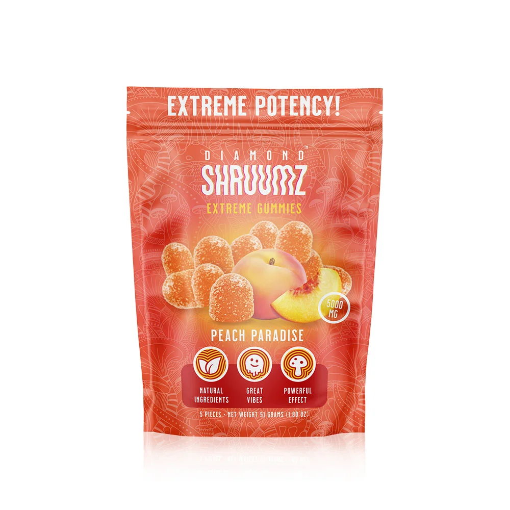 Peach Paradise Shruumz Gummies | 5pcs Peach Paradise Shruumz Gummies | 5pcs
