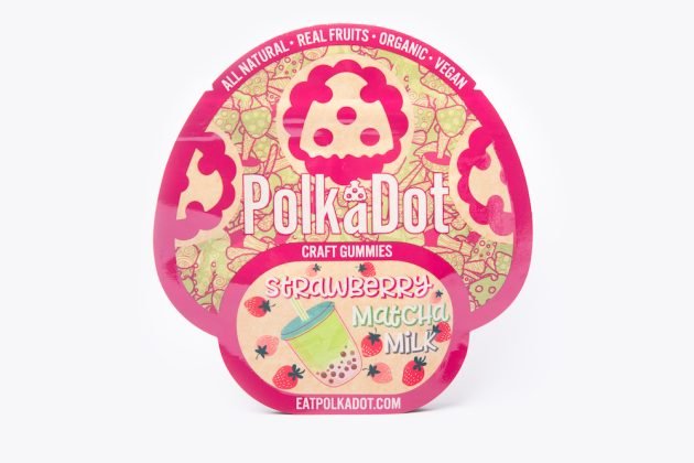 PolkaDot Strawberry Matcha Milk Gummies