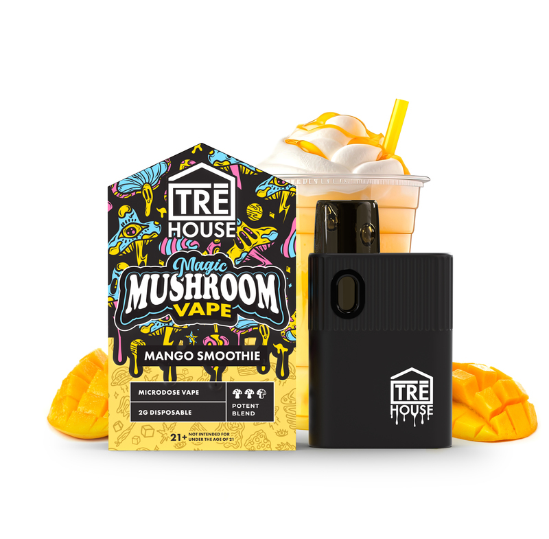 Tre House Mango Smoothie Magic Mushroom Vape Pen Tre House Mango Smoothie Magic Mushroom Vape Pen