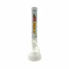 Game Time 18" Beaker Bong Full Color White